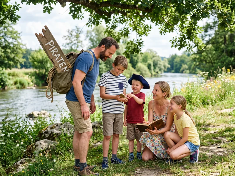 Piraten-Schatzsuche an der Mangfall