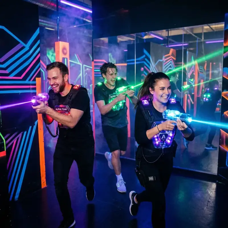 Spieler in der Lasertag Arena